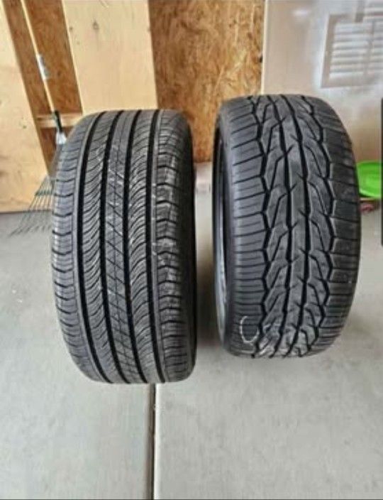 One Toyo brand tire. One Continental Tire 245/40/19