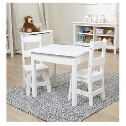 Wooden Kids Table & Chairs Set