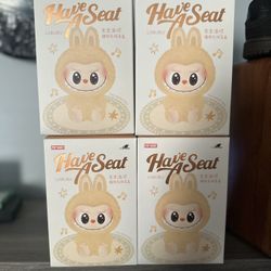 POP MART Have A Seat LABUBU Vinyl Plush SEALED 
