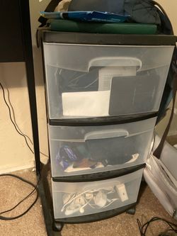 3 Drawer Plastic Storage