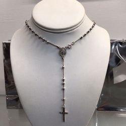 20” Stunning Sterling Silver Rosary 💵  💳  💵  Cash and Card Accepted
