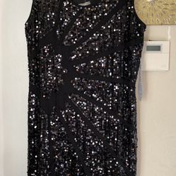 Sequin black dress Size 2X