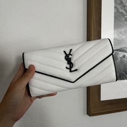 YSL White & black Wallet