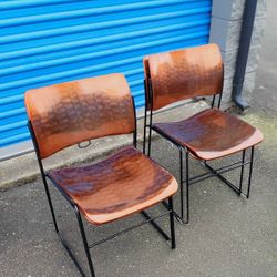 4 Copper Style Chairs