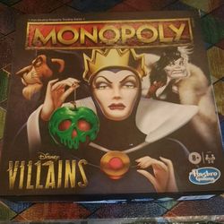 Monopoly: Disney Villains Edition board game. 