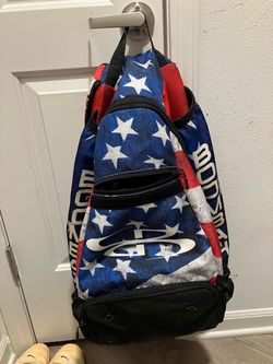 Boombah USA American Flag Baseball Softball Bat Backpack Equipment Bag