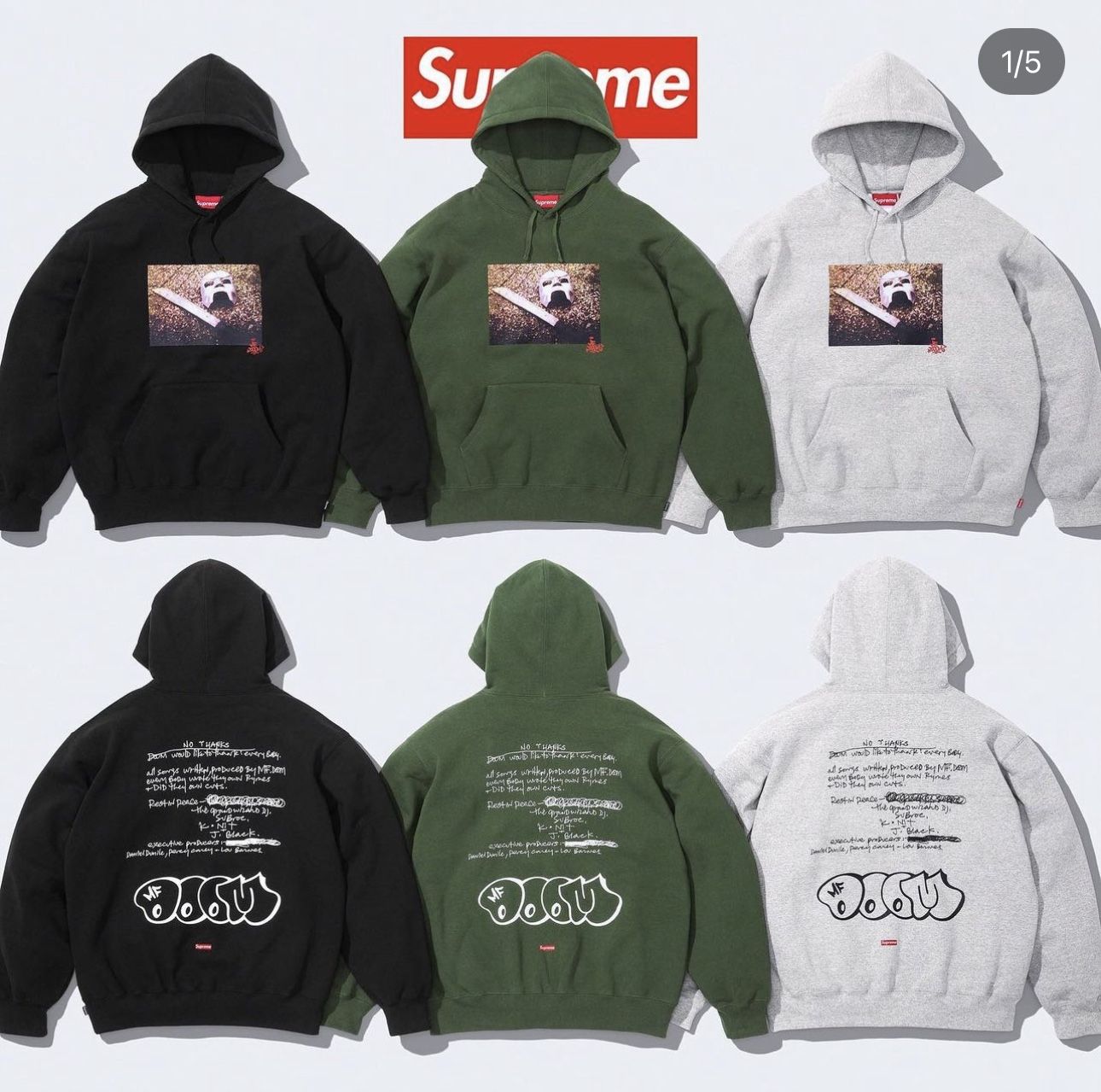 Supreme MF Doom Hoodie