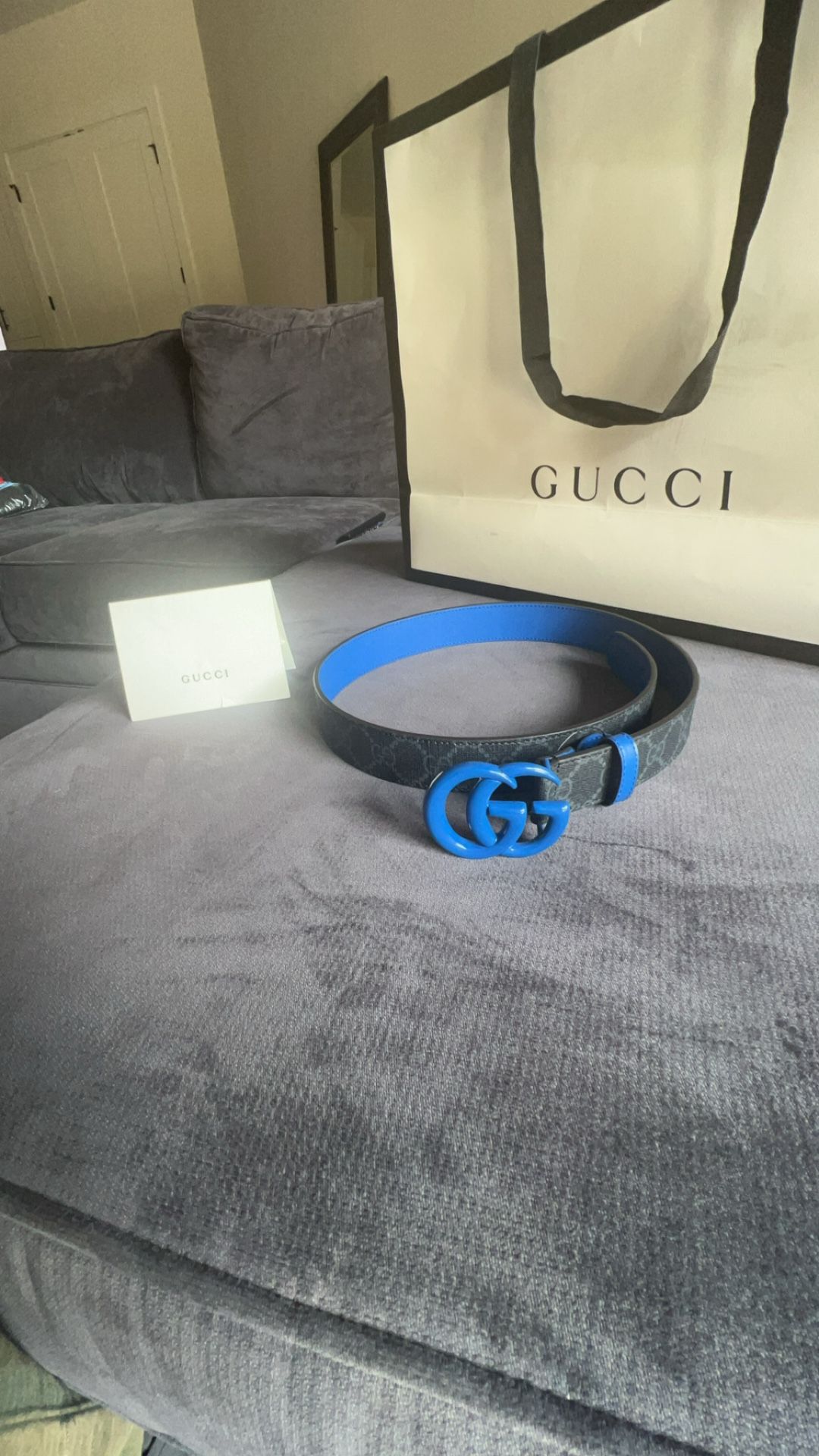 Gucci Supreme Monogram Belt New