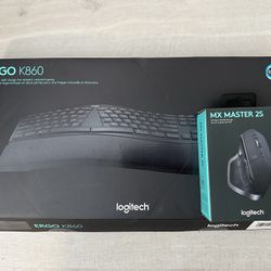 Logitech Ergo K860 And MX Master 2S Keyboard And Mouse Combo