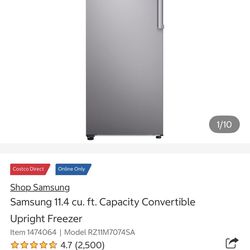 Upright freezer