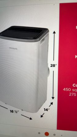 Frigidaire 6,500 (DOE) BTU Portable Air Conditioner Cools 250 sq. ft. in White