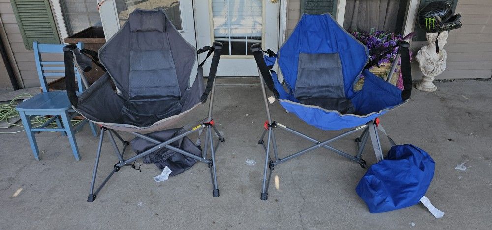 2 Hammock Swaying Folding Chairs From Bass Pro
