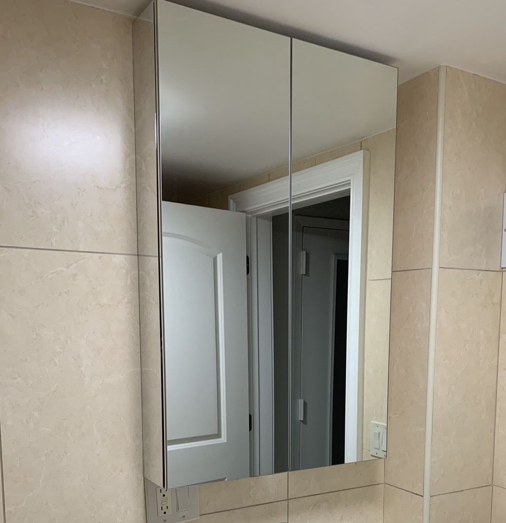 GODMORGON Mirror cabinet with 2 doors, mirror glass Medicine Cabinet