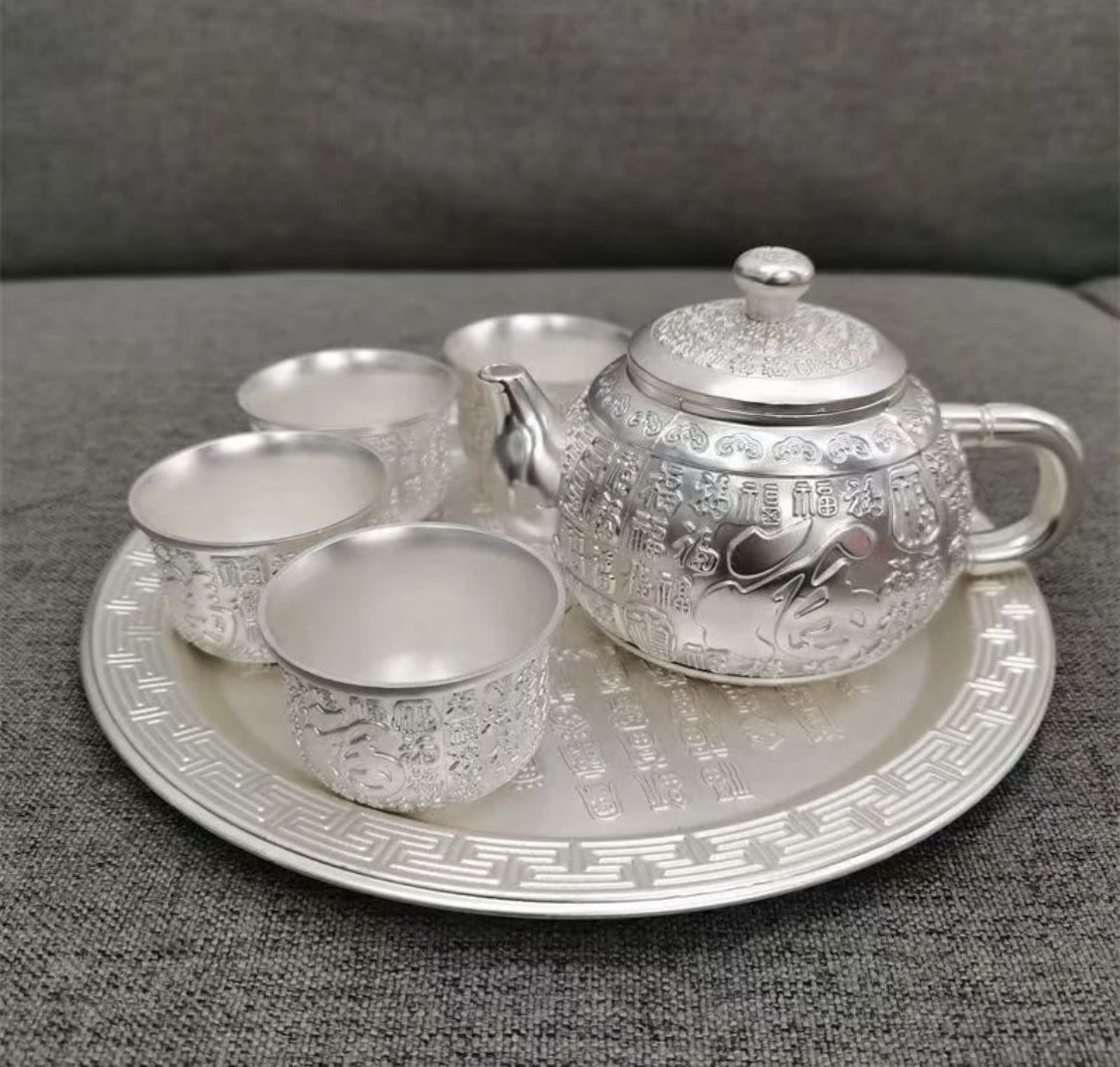 Baifu Silver Tea 5-piece Set