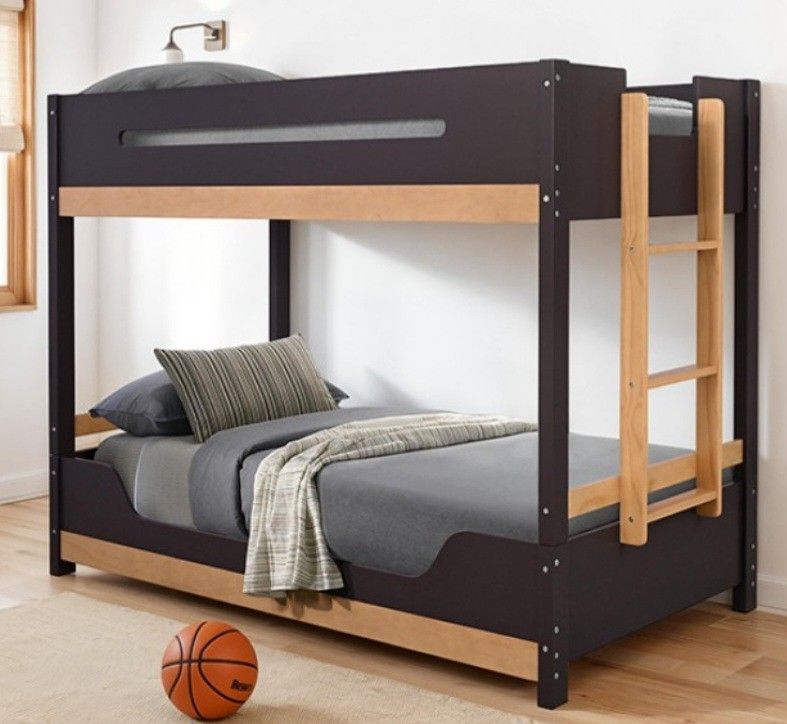 Brand New Black & Natural Twin Size Bunk Bed