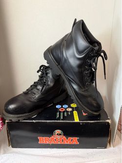 Men’s Brahma Black Workboots - Size 11