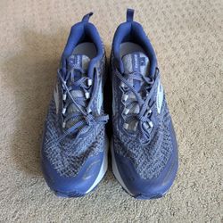On Cloud Blue and Gray Running Shoes Size 11.5