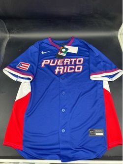 Nike Puerto Rico Baseball World Baseball Classic Jersey Blue Men’s Size: Medium