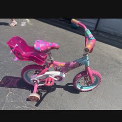 Kids Peppa Pig Bike With Training Wheels