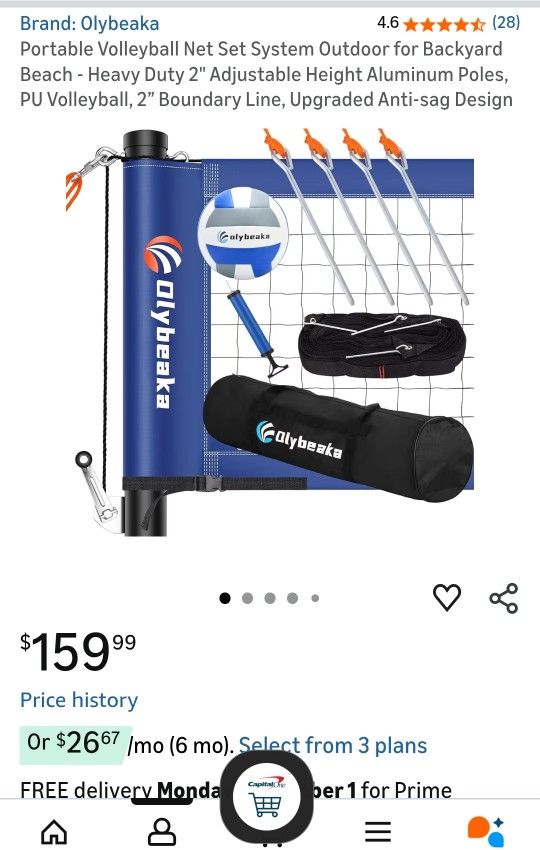 VOLLEYBALL PORTABE NET SET