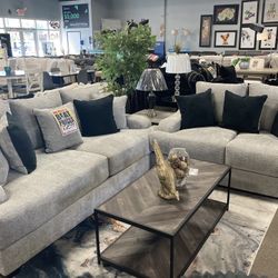 Deep Seating Sofa Loveseat! $2499 🚨🩶 Many Fabrics & Colors 