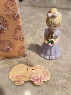 Vintage 1981 Growing Up Birthday Girls porcelain figurine Age 4