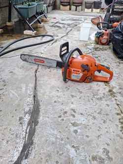 Chainsaw husqvarna 350 gas 2cycle 44cc work good 18in