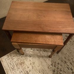 Teak-glass -iron. Side Tables 35-95