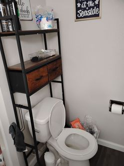 Over the toilet organizer