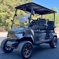 2026 Voyager Commander 4 Forward Non-Lifted 72-Volt Lithium Street Legal LSV Golf Cart