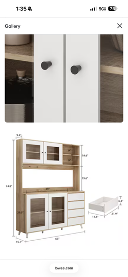 Contemporary modern white stand