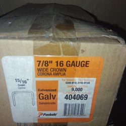 $40 Each 7/8 16  Gauge Roofing Staples 