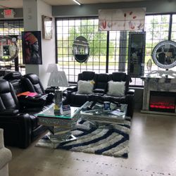Power Recliner Sofa And Loveseat By Ashley 