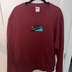 NIKE NSW Crew Sweater - maroon