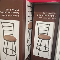 24"Swivel Counter Stool