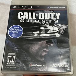 Call Of Duty Ghosts For PS3 $10.00