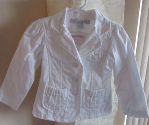 Baby girl white blazer from Zara for 2-3 year olds