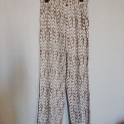 Rewash Brand Women's Boardwalk Boho Wide Leg Pants Linen Blend Size Medium 