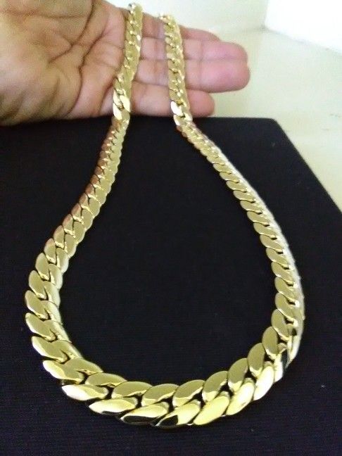 Gold 18k Plated Snake Necklace Chain