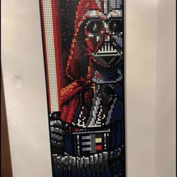 Lego Death Vader Wall Art