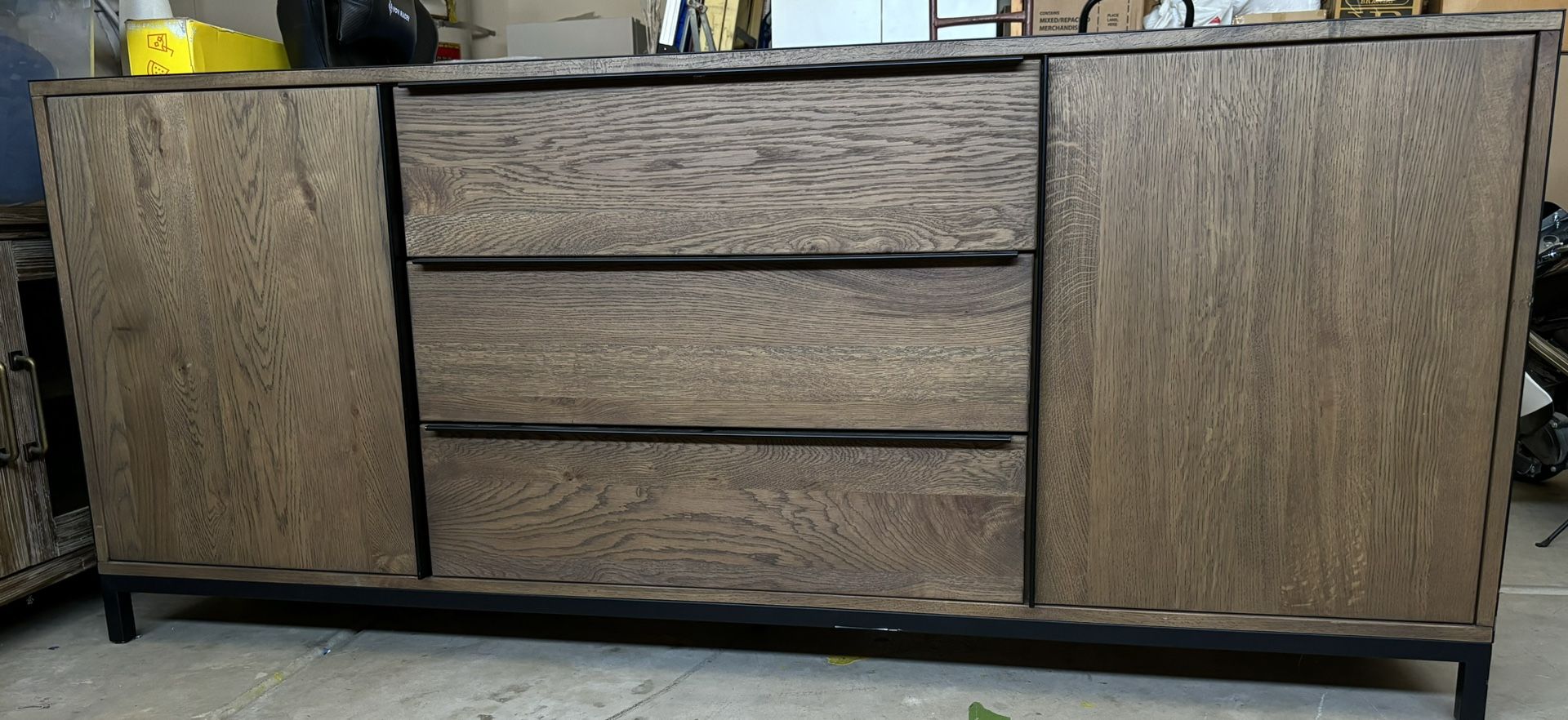 Wood & Metal Buffet Sideboard