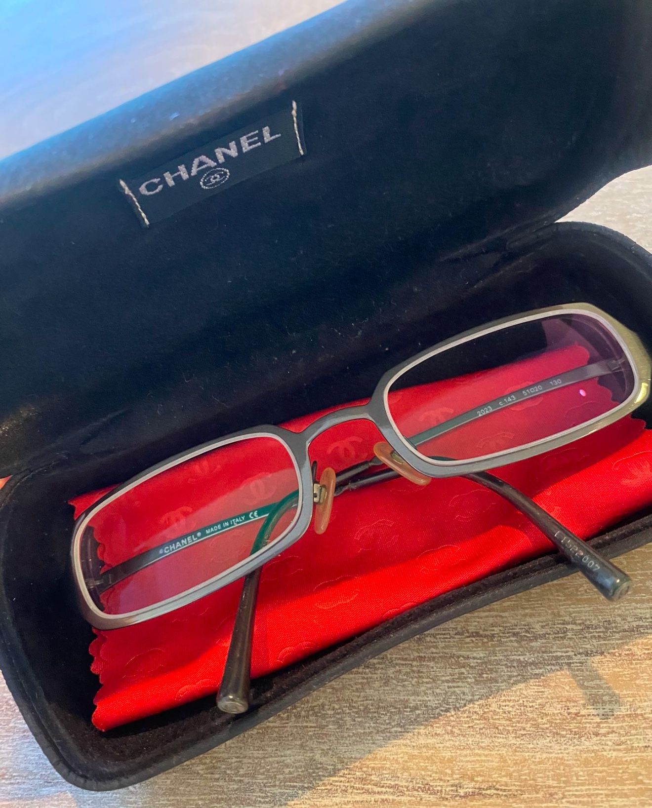 Authentic Chanel Titanium Glasses 