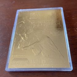 Nolan Ryan 23 karat gold foil baseball cards