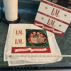 Advertising Christmas L&M featuring King TV Quartet on 33 1/3 record new old stock