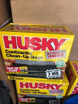 Husky trash bags