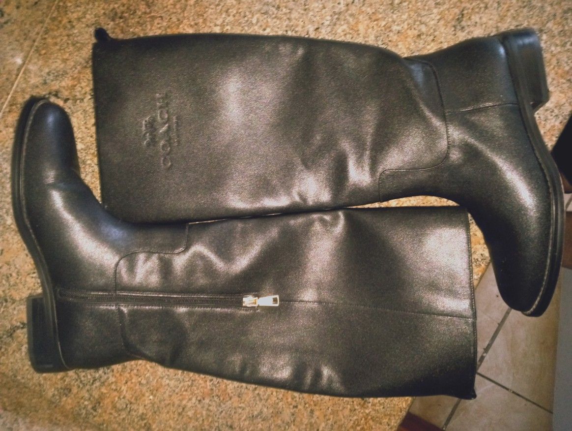 Leather Coach women's Boots Size 8.5