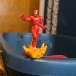 Iron Man Marvel Comics small fixed pose figurine hero explosion 2014