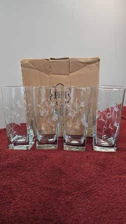 glasses NEW princess house moderna beverage set $48
