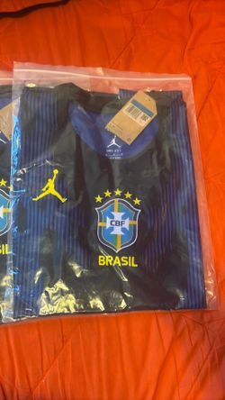Brand new Brasil blue Jordan wolrd cup Jersey