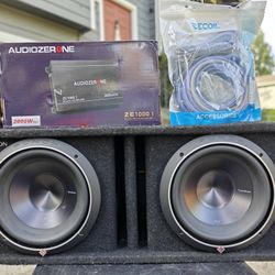 Rockford P3 10s Ported Box 2k Amp And Wiring Kit